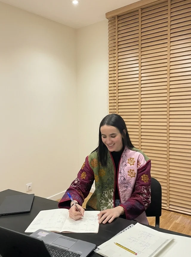 Rebeca Pérez en su consulta de psicología